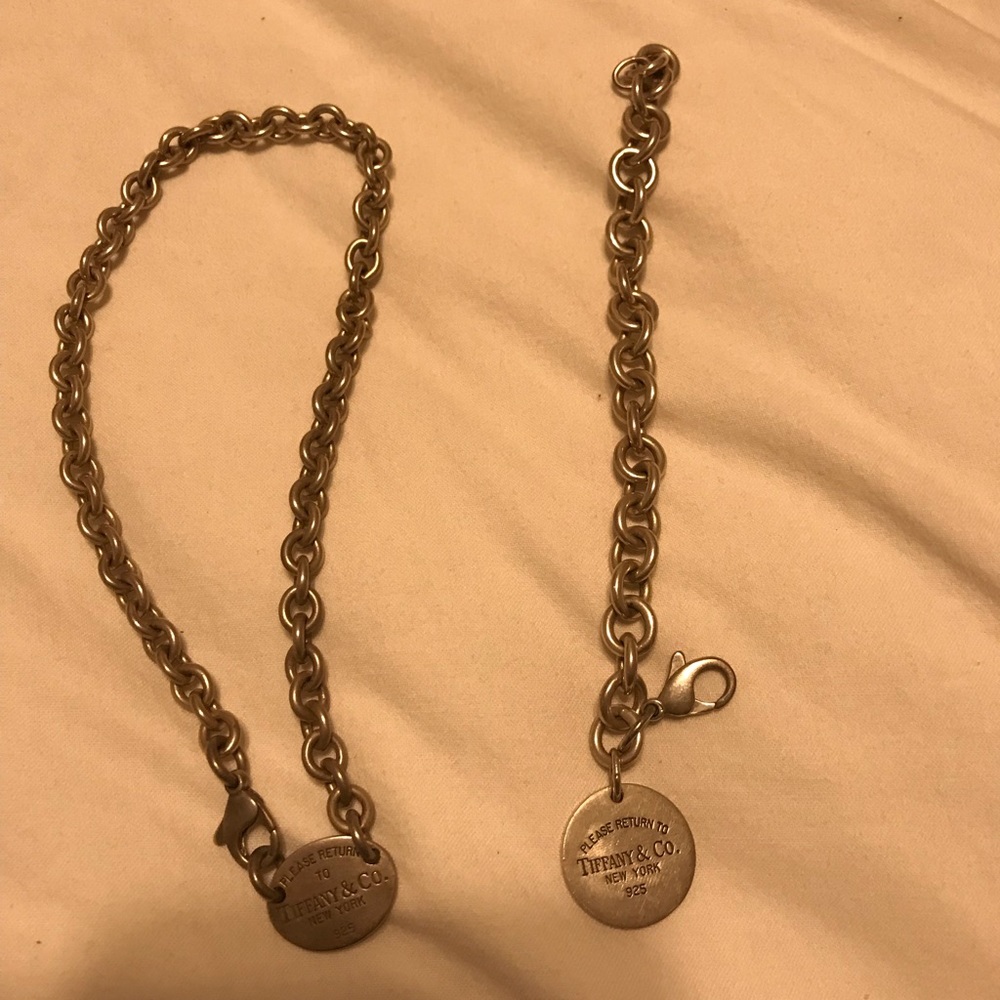Tiffany necklace with matching bracelet